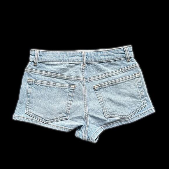 ASOS Petites Denim Mid Rise Shorts UK 8 US 4 NWT - Picture 2 of 5